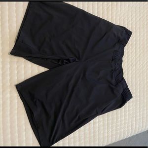 Lululemon shorts (9” inseam) in black, size XL. No liner.